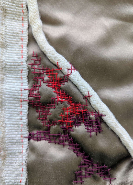 Missy, <i>Recherche 4</i>, 2025, broderie, dimensions non précisées. - Missy